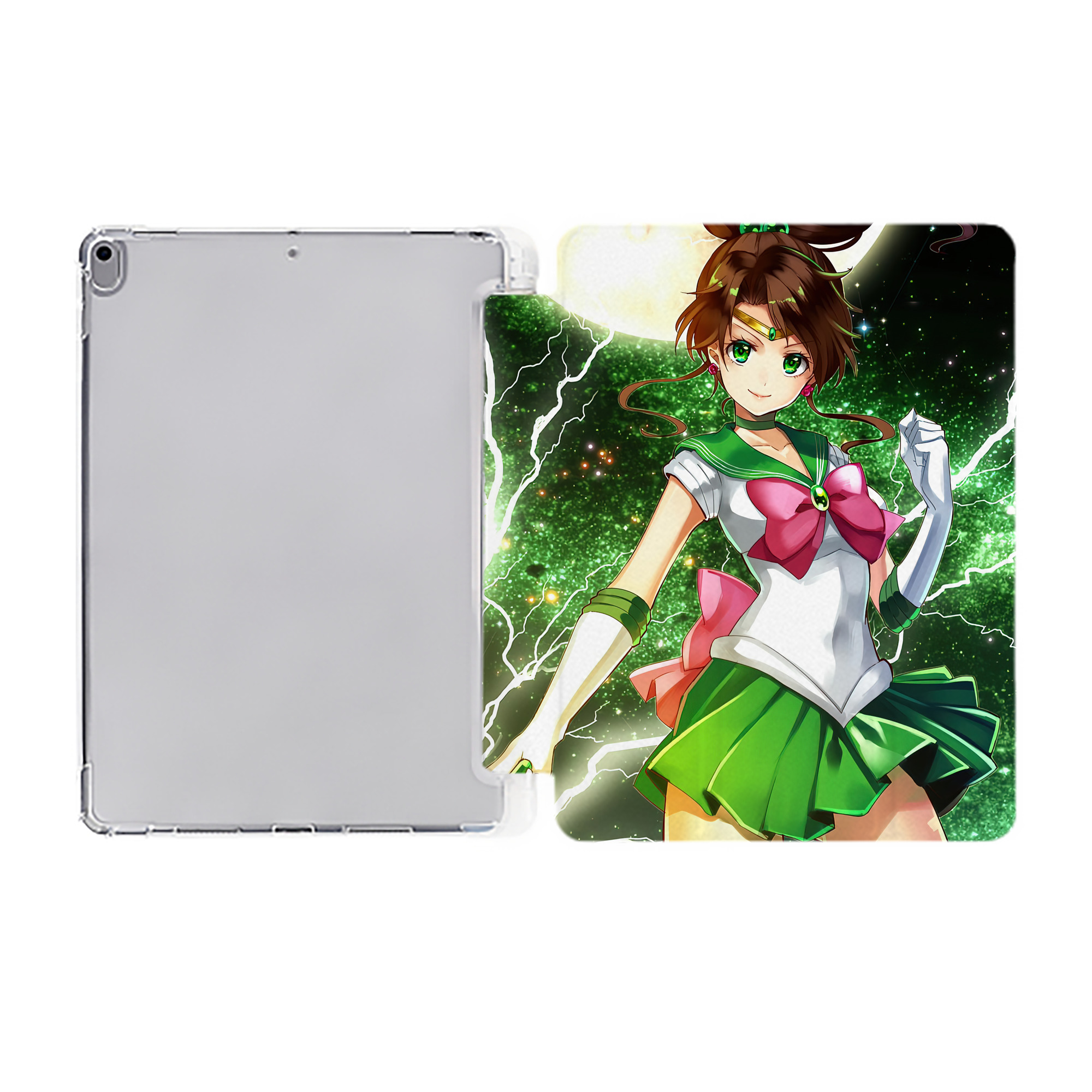 （画像用） 美少女戦士セーラームーン Sailor Moon IPad ケース ペン収納付き 三つ折りスタンド PUレザー×シリコン 対応機種9.5/10.5/10.9インチ